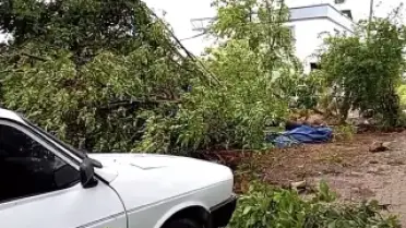 Osmaniye'nin Düziçi İlçesinde Hortum Maddi Hasara Yol Açtı