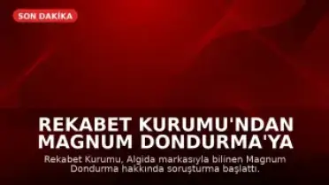 Rekabet Kurumu'ndan Magnum Dondurma'ya Soruşturma