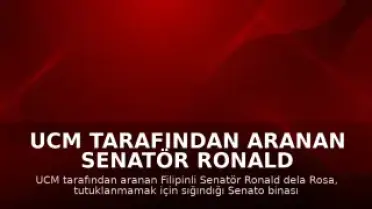 UCM Tarafından Aranan Senatör Ronald dela Rosa'dan Kaçış Girişimi