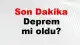 Düzce Gölyaka'da Deprem Meydana Geldi
