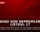 AFAD Son Depremler Listesi: 17 Mayıs 2026 Pazar