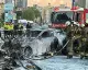 Şişli'de İş Yerine Giren Otomobil Alev Aldı