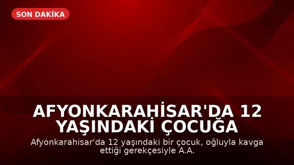 Afyonkarahisar'da 12 Yaşındaki Çocuğa Saldırı Güvenlik Kamerasına Yansıdı