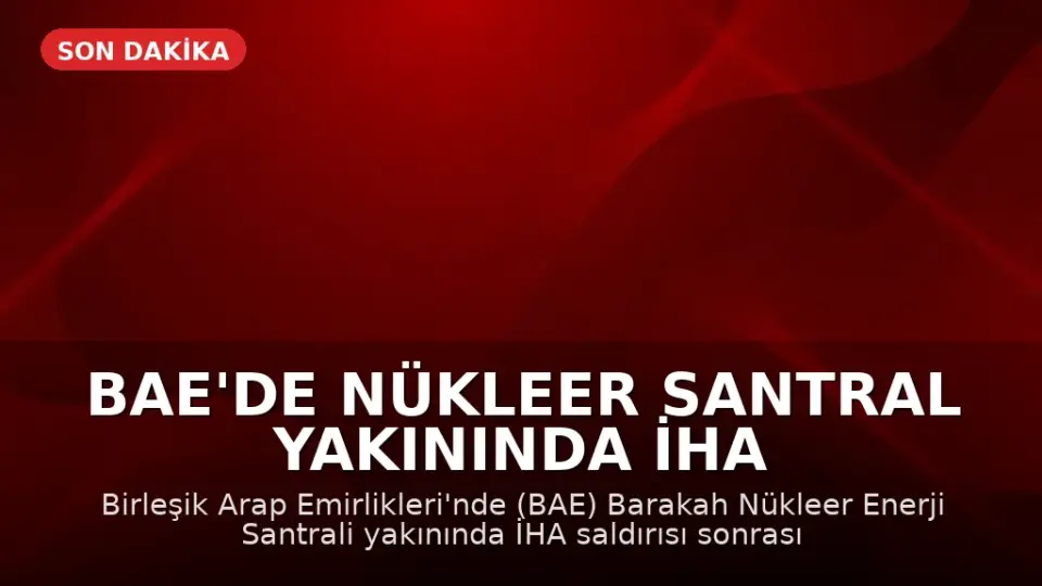 BAE'de Nükleer Santral Yakınında İHA Saldırısı Sonrası Yangın