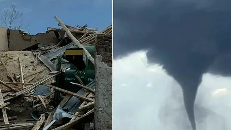 Çorum'da Hortum: 5 Yaralı, 60 Hanenin 80'i Oturulamaz Durumda