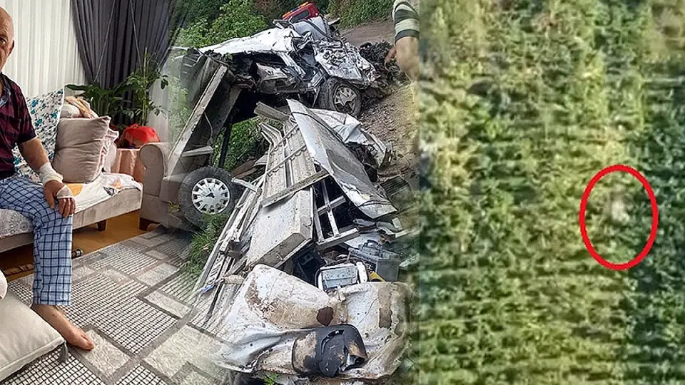 Giresun'da Sarp Araziden Yuvarlanan Kamyonet Kazası: 2 Yaralı