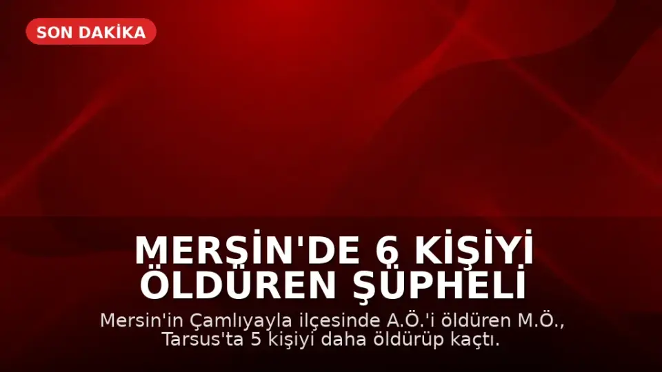 Mersin'de 6 Kişiyi Öldüren Şüpheli İntihar Etti