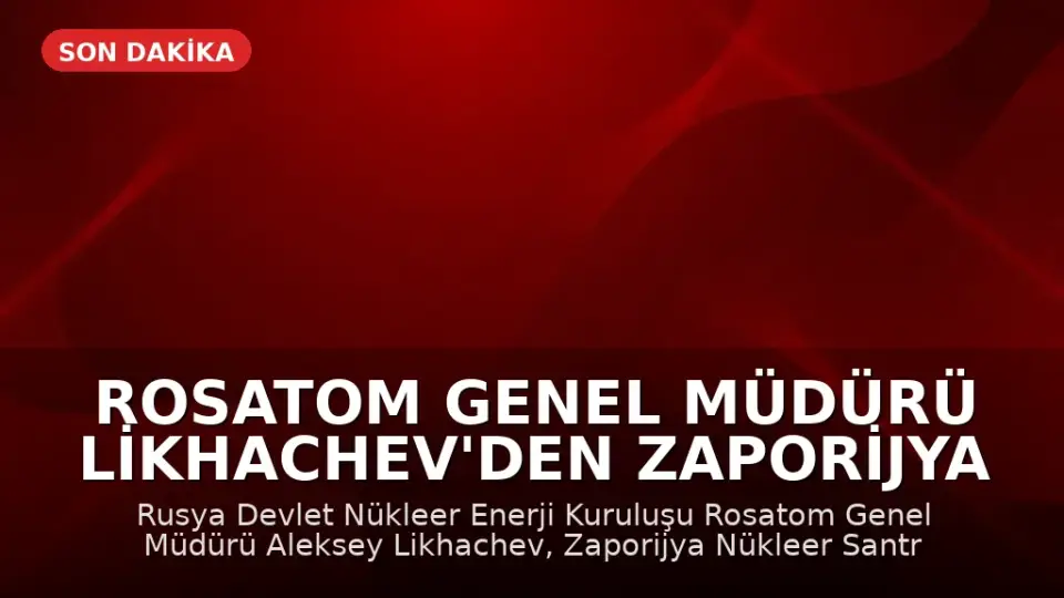 Rosatom Genel Müdürü Likhachev'den Zaporijya Nükleer Santrali İçin Tehlike Uyarısı