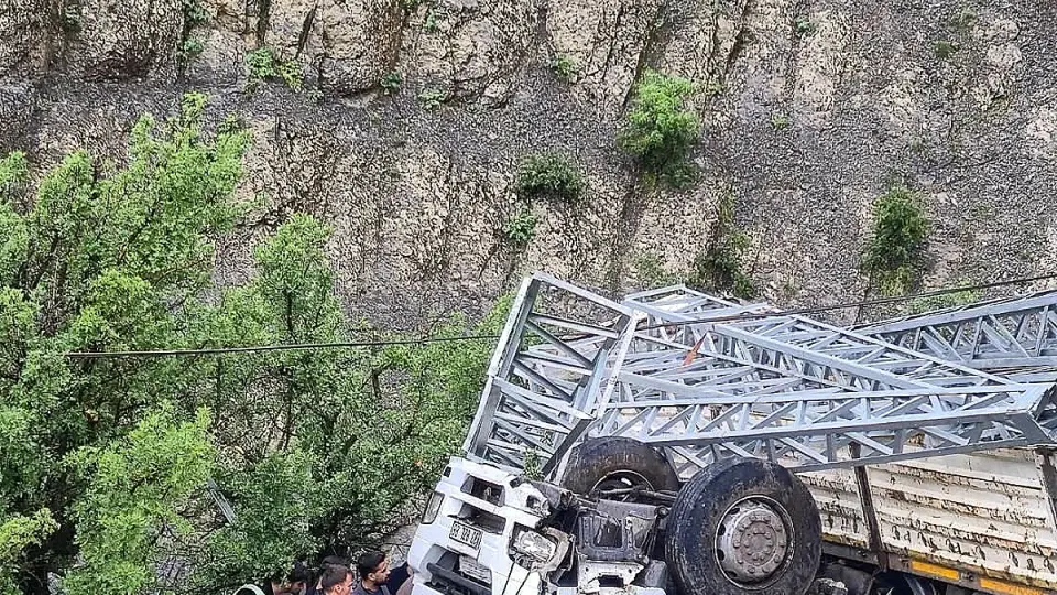 Şırnak'ta Elektrik Direği Taşıyan Kamyon Şarampole Yuvarlandı: 1 Kişi Hayatını Kaybetti