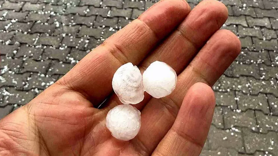 Tatvan'da Etkili Olan Dolu Yağışı Hayatı Olumsuz Etkiledi