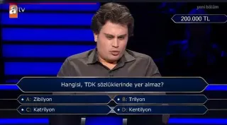TDK Sözlüklerinde Hangi Sayı Yer Almıyor? Kim Milyoner Olmak İster Yarışmacısı Soruldu