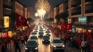 Galatasaray'ın Şampiyonluğu Türkiye Genelinde Coşkuyla Kutlandı