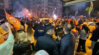 Galatasaray'ın Şampiyonluğu Afyonkarahisar'da Coşkuyla Kutlandı