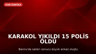 Pakistan'da Karakola Saldırı: 15 Polis Hayatını Kaybetti