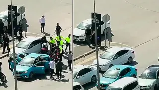Saldırganların Taksi Sürücüsünü Rehin Aldığı An Kamerada: Kovalamaca Sonrası Yakalandılar